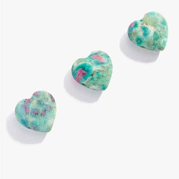 Bauble Bar Green Stone Gold Necklace Elegant Jewelry - Picture 2 of 4